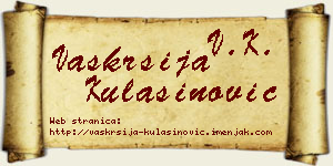 Vaskrsija Kulašinović vizit kartica